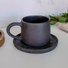 Earth Mug & Saucer Set | Coal