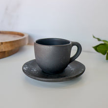  Earth Espresso Cup & Saucer | Coal