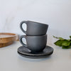 Earth Espresso Cup & Saucer | Coal