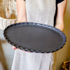 Oval Serving Platter Coal