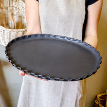  Oval Serving Platter Coal