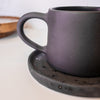 Earth Mug & Saucer Set | Coal