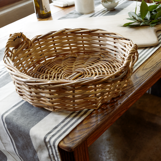 Country Round Tray | Rattan