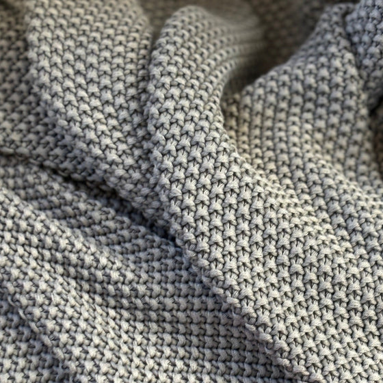 Country Knit Throw | Grey