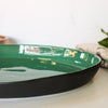 Riviera Oval Platter - Jade Green & Coal