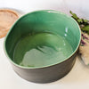 Urban Tall Serving Bowl | Jade Green & Coal