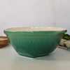 Country Mixing Bowl | Jade Green & Off White