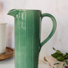 Urban Tall Jug Carved | Jade Green