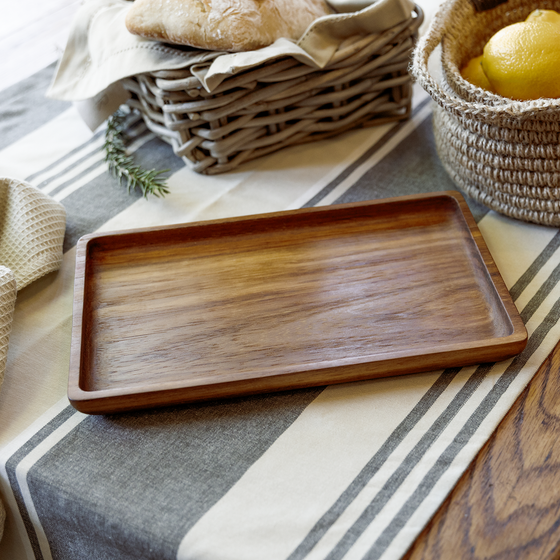 Rectangular Wooden Plate - Kiaat | Medium