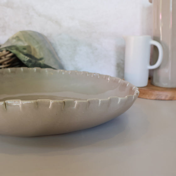 Oval Serving Bowl | Sand