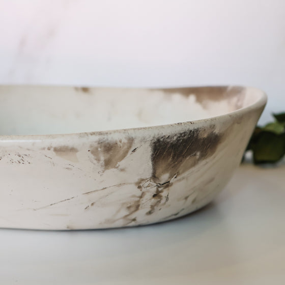 Riviera Oval Bowl | Smoke