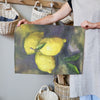 Painted Lemons Tea Towel 100% Cotton