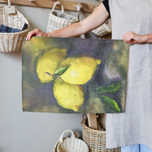  Painted Lemons Tea Towel 100% Cotton