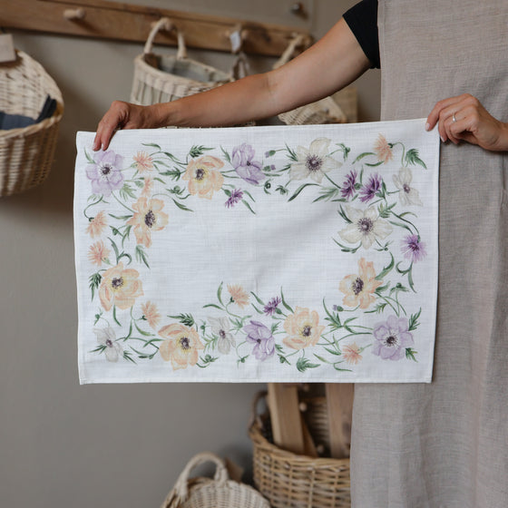 Anemones Tea Towel | Clourful - 100% Cotton