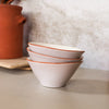 Twist Bowl - Small | Terracotta & Off-White