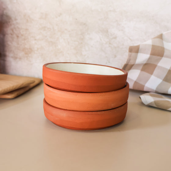 Tapas Bowl | Terracotta & Off-White